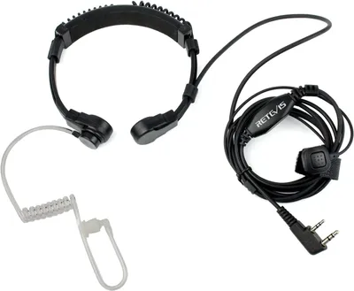 Immagine prodotto di Retevis K001 Cuffie con radiomicrofono, cuffie a 2 pin Compatibili con le radio RT24 RT27 RT21 RT22 RT617 BF-88E BF-888S UV-5R Kenwood (1 PC.)