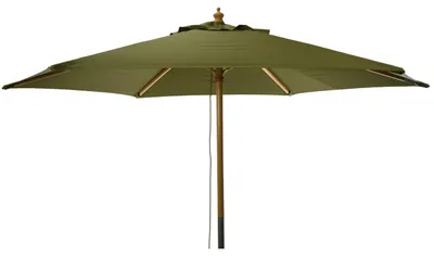 Obrázek produktu pro Dřevěný zahradní slunečník, Ø 250 cm, zelený