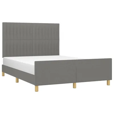 Obrázok produktu pre vidaXL Rám postele bez matraca tmavosivý 140x200 cm látka