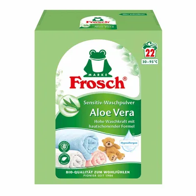 Obrázek produktu pro Frosch, Proszek do prania, Aloe Vera Sensitive, 22 prań (PRODUKT Z NIEMIEC)