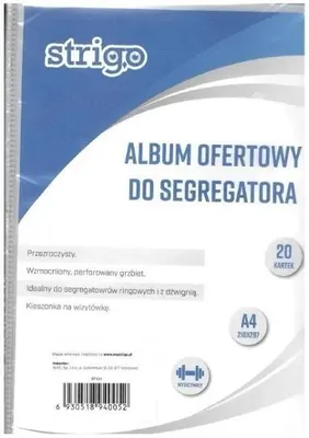 Obrázok produktu pre Prezentačný album A4 20 kusov STRIGO