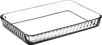 Image de Pasabahçe Borcam plat rectangulaire en verre 3800 ml, 400 x 270 mm, h. 50 mm