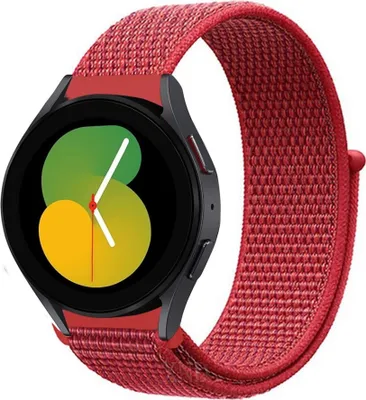 Produktbild von Strap-it Samsung Galaxy Watch 5 - 40mm Nylonarmband (Rot)