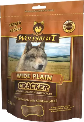 Zdjęcie produktu dla Wolfsblut Wide Plain Cracker Snack - Koń ze słodkim ziemniakiem 225 g