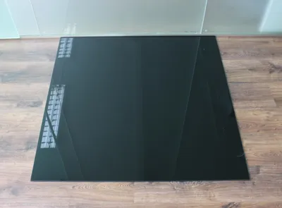Produktbild von Rechteck 100x110cm schwarz - Funkenschutzplatte mit Dichtlippe