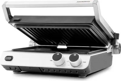 Obrázok produktu pre Gastroback Design BBQ Pro, Čierna, Nerezová oceľ, Obdĺžnikový, Tlačidlá, Otočné, 1500 cm², 500 x 300 mm, 2 zone(s)
