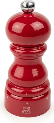 Produktbild von PEUGEOT Salzmühle PARIS 12cm Passionsrot Buchenholz Lackiert Stahlmahlwerk