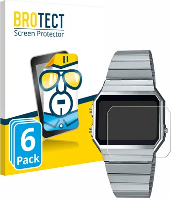 Produktbild von 6x Für Casio A700WE Schutzfolie BROTECT Displayschutz Display Schutz Folie Klar Transparent