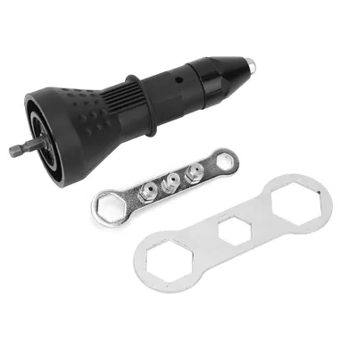Produktbild von Nietbohreraufsatz, Nietbohreradapter, elektrische Nietpistole, Nietpistolenaufsatz, Nietpistolenadapter