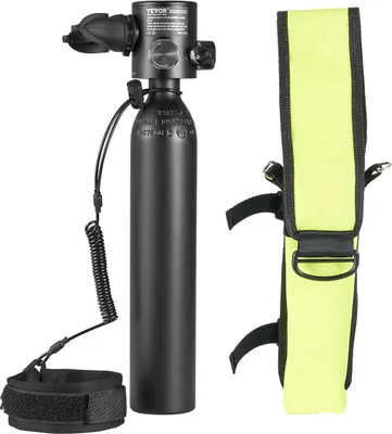Immagine prodotto di Bombola subacquea portatile VEVOR da 0,5 L, bombola di ossigeno per immersioni supporta 5-10 minuti di respirazione subacquea, 30 m di profondità di immersione, set di bombole polmonari per esplorazione/soccorso subacqueo