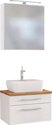 Produktbild von Held Möbel Waschtisch-Set Davos 60 cm weiß/matt weiß