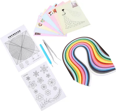 Image de Ruining 6-in-1 papier quilling, kit de quilling, kits de quilling, papier quilling, fête pour magasin, salle de classe, mariage