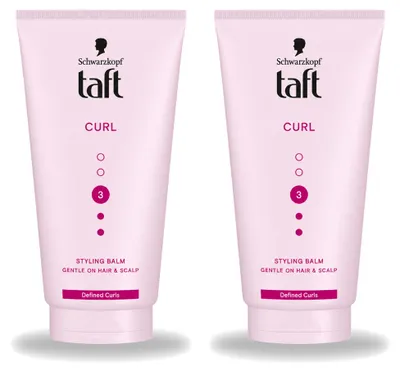 Imagen del producto de 2 unidades de Taft Styling Balm para rizos, para definir los rizos, 150 ml, pack ahorro