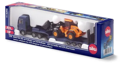 Immagine prodotto di siku 1790 siku MAN LKW mit Tieflader und JCB Radlader Spielzeugauto