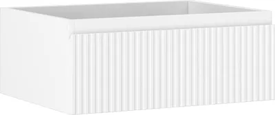 Produktbild von Mexen Rivel Badezimmer-Unterschrank 60 cm, 1 Schublade, geriffelt, weiß matt - 91A20-06023-1-BF01
