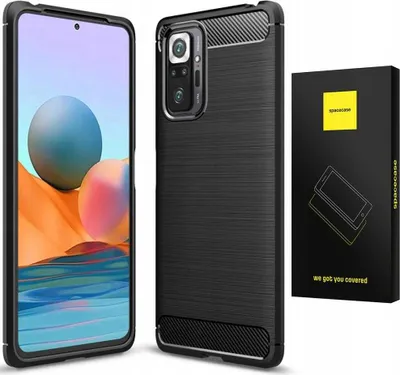 Obrázok produktu pre Puzdro na telefón SPACECASE Carbon pre Redmi Note 10 Pro čierne