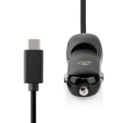 Image de Chargeur de voiture | 18 W | 1x 3,0 A | Nombre de sorties : 1 | Câble USB-C™ (rapide) | 1,00 m | Sortie à tension unique.
