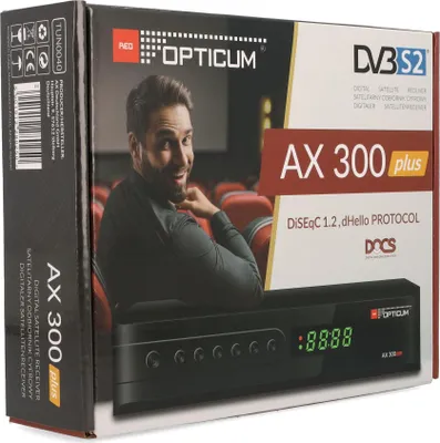 Zdjęcie produktu dla Opticum HD X300 Plus, Kabel., Full HD, DVB-S, 1080p, MPEG2, MPEG4, SD