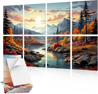 Produktbild von Famanu Akustikpaneel 40x30cm - Rivier Sonnenuntergang