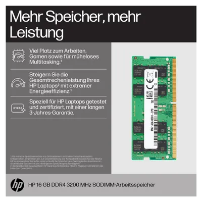 Immagine prodotto di HP 16GB DDR4 3200 SODIMM Memory memoria 3200 MHz