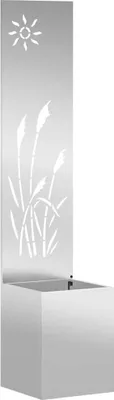 Produktbild von Garten Sichtschutz-Leinwand Silber 32 x 150 cm Verzinkter Stahl
