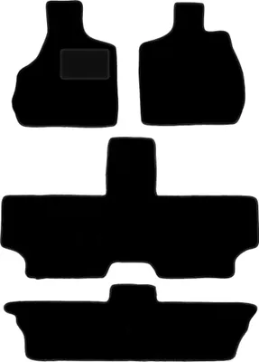 Produktbild von Schwarze Velours-Fußmatten für: Chrysler Voyager IV 7-Sitzer (2000-2008)