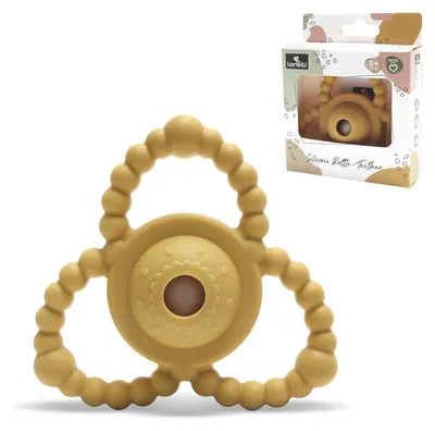 Obrázok produktu pre Lorelli Silicone Rattle-Teether silikónové hryzátko s hrkálkou pre bábätká od 0+ mesiacov BPA free na zúbkovanie a úchop