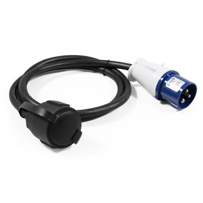 Produktbild von CEE-Stecker auf Schutzkontakt-Kupplung McPower 1,5m H07RNG 3G2,5 230V IP44