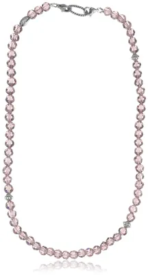 Produktbild von Edc Damen-Halsband Edelstahl rhodiniert Glaskristall Glamour Chic Berry Pink pin