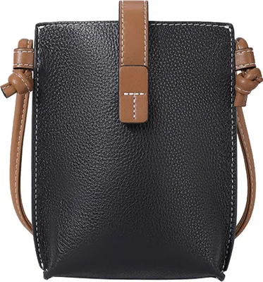 Produktbild von STILVORA Schultertasche Echte Leder, Umhängetasche Damen, Kleine Schultertasche, Crossbody Bag, Handytasche, Uni, Alltag & Trend, vielseitige Tasche, Schwarz