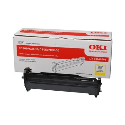 Obrázek produktu pro OKI 43460205, Originální, C3300, C3400, C3450, C3600, 15000 str., Laserový tisk, Žlutá, Černá