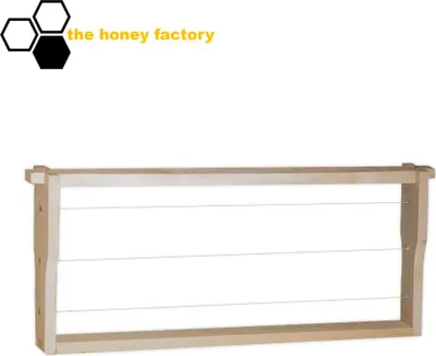Produktbild von 40x Rähmchen Deutsch Normalmaß DNM 2/3 Flachzarge 159 mm Modifiziert Hoffmann Seite 3-fach gedrahtet Linde