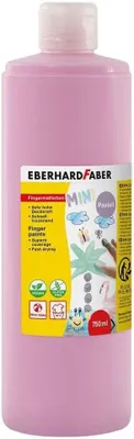 Produktbild von Eberhard Faber 578920 - Fingerfarbe EFA Color, pastell rosa, 750 ml, schnelltrocknend und auswaschbar