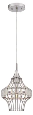 Zdjęcie produktu dla Jednopłomienna lampa wisząca Shannon nikiel