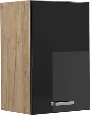 Image de Elément haut de cuisine Vicco R-Line Noir Haute brillance 40cm, Model 41108