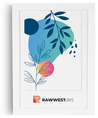 Produktbild von RAWWEST.BIS Holz Bilderrahmen 20x30 cm Plexiglas Poster Foto Wandrahmen Weiß