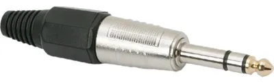 Produktbild von Klinkenstecker 6,3 mm Stereo - Metall Audio Stecker mit Zugentlastung - 6,3 mm Klinkenstecker 1 Stück [05131].