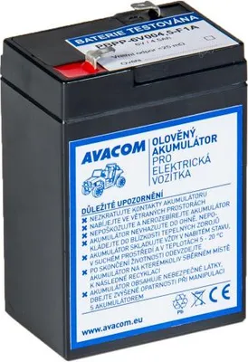Produktbild von AVACOM náhradní baterie (olověný akumulátor) 6V 4,5Ah do vozítka Peg Pérego F1