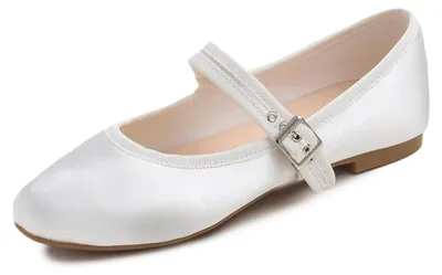 Productafbeelding van Omgoods - Dames Ballerina's met Elastische Enkelband en Ronde Neus
