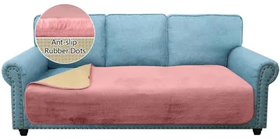 Imagen del producto de SolidKeus - Fundas de cojines para sofá en forma de L, de lujo, color rosa