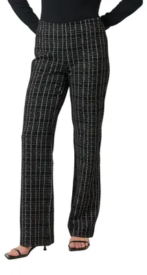 Produktbild von COMMA Karierte Hose aus Bouclé-Jersey