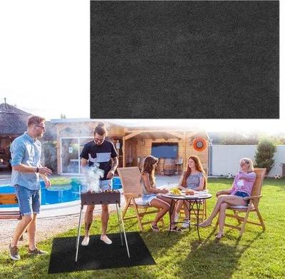 Zdjęcie produktu dla Mata pod grill 75 x 120 cm – mata pod grill – mata BBQ