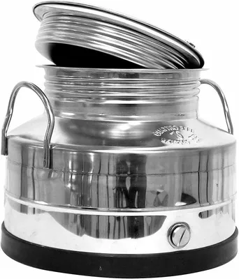 Produktbild von Fischer Kellereitechnik Edelstahl-Kannen (Kanne 3-100L mit/ohne Kugelhahn) (10 Liter mit Auslaufhahn)