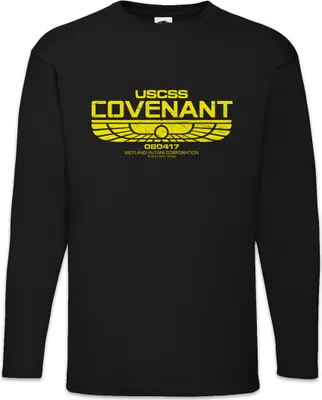 Produktbild von Urban Backwoods USCSS Covenant, Langarm T-Shirt, Farbe: Schwarz, Größe: L