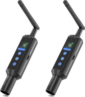 Immagine prodotto di Trasmettitore DMX wireless, display OLED, antenna staccabile, 2 pezzi, spina UE