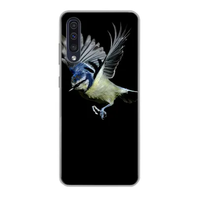Produktbild von MuchoWow® Handyhülle Schutzhülle Hülle für Samsung Galaxy A30s Vogel - Federn - Porträt Silikon Softcase Handy Hülle - Karteninhaber