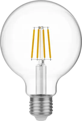 Immagine prodotto di BeBulbs Lampadina LED E27 Globo G95 Trasparente 4W 470Lm 2700K - E04