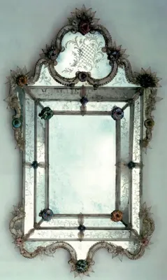 Produktbild von Casa Padrino Luxus Barock Spiegel Mehrfarbig - Prunkvoller Wandspiegel im Venezianischen Stil - Schloss Möbel - Hotel Möbel - Barock Möbel - Luxus Möbel im Barockstil -  Italy