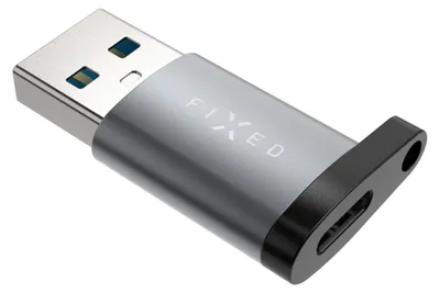 Immagine prodotto di Adattatore / spina adattatore da USB-A a USB-C, collegamento fisso, grigio