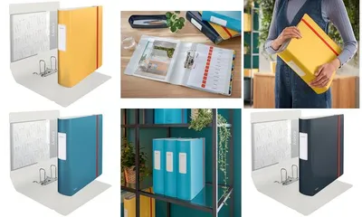 Produktbild von Leitz 10380061, A4, Hartschaumstoff, Blau, 500 Blätter, 80 g/m², 8,2 cm